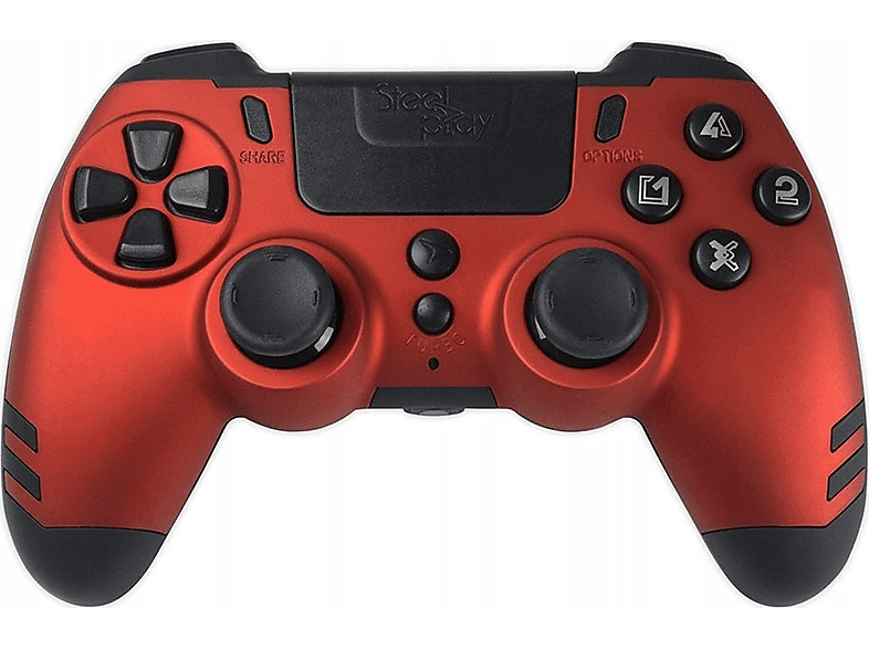 Kontroler bezprzewodowy STEELPLAY Slimpack Red do konsoli PS4/PC