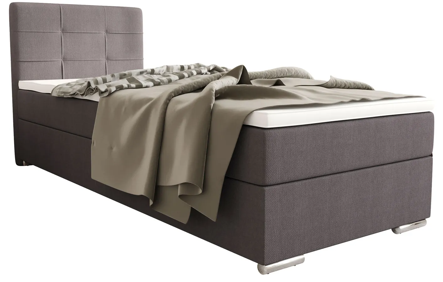 Kontynentalne łóżko pojedyncze z zagłówkiem 80x200 K6-G92