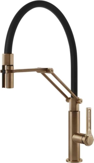 Bateria stojąca GESSI OFFICINE Ciepły brąz szczotkowany PVD 60055#726