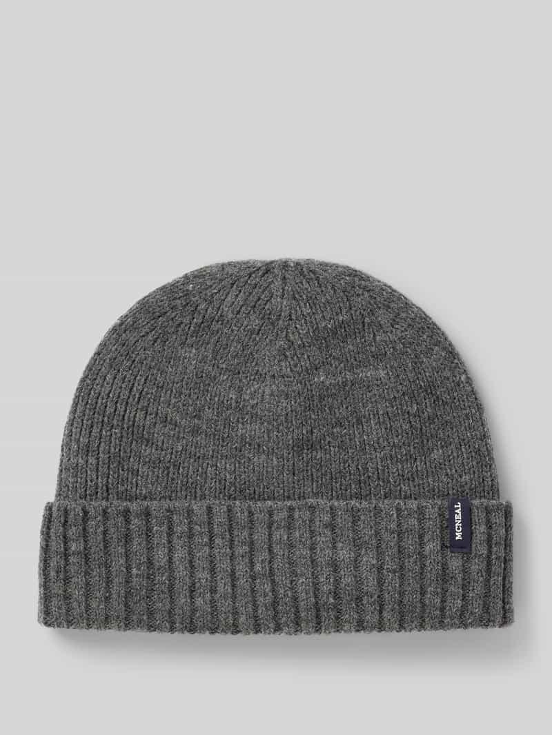 Czapka beanie z detalem z logo