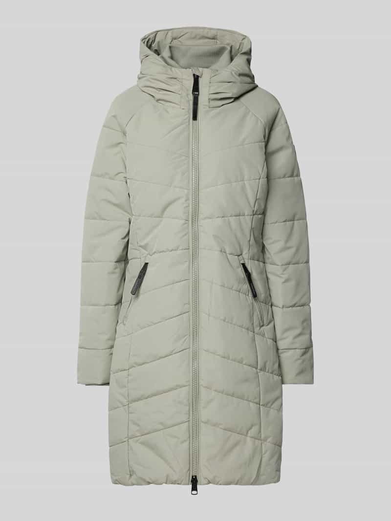 Płaszcz pikowany z dwustronnym zamkiem błyskawicznym model ‘Dizzie’