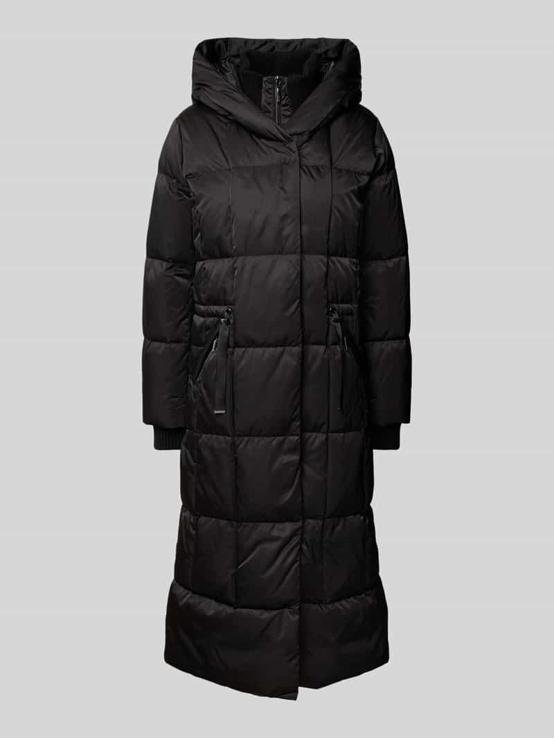 Płaszcz pikowany z kapturem