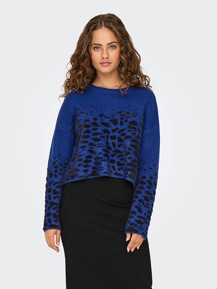 ONLY Sweter w kolorze niebiesko-czarnym