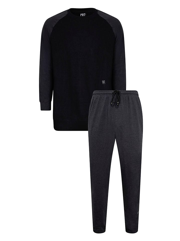 CR7 Piżama w kolorze czarnym