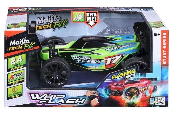 Whip Flash zdalnie sterowany zielony - Maisto