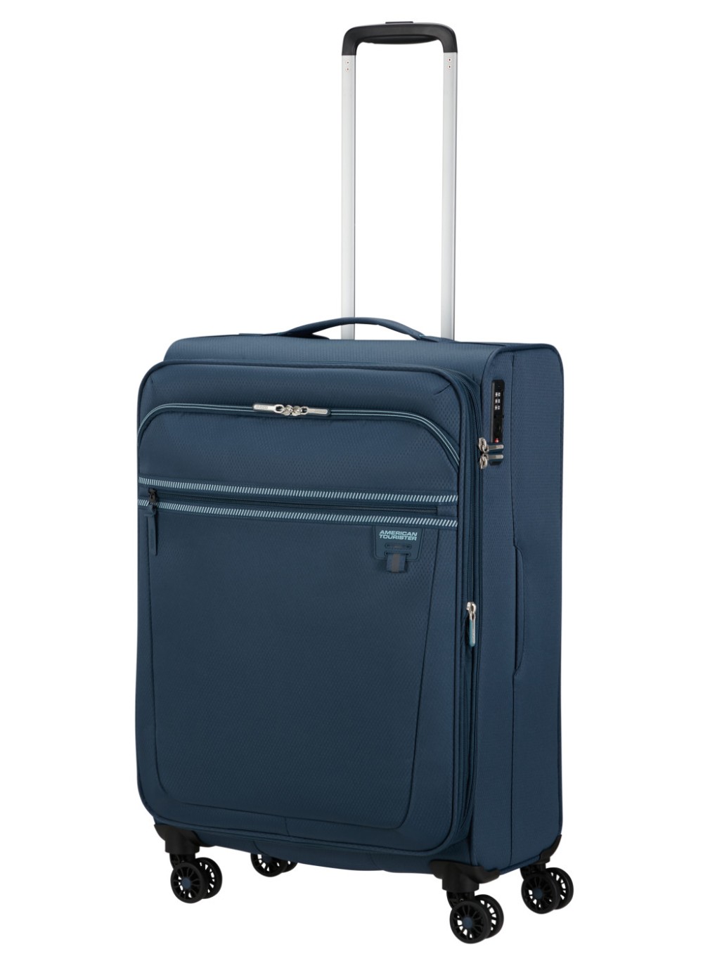 Walizka średnia American Tourister Aerospin - indigo
