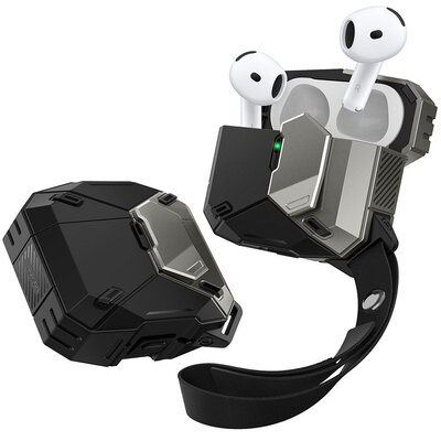 Etui na słuchawki SUPCASE Matrix do Apple Airpods 4 Czarny
