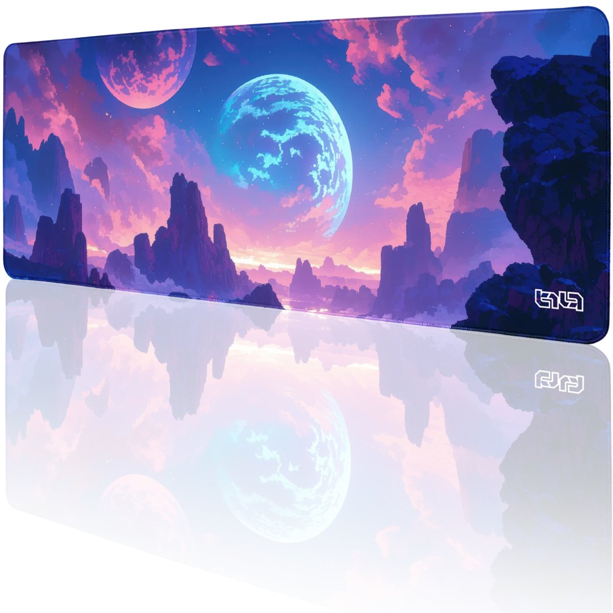 PODKŁADKA POD KLAWIATURĘ Planeta Neonu 80x30 TILT Na biurko Wytrzymała