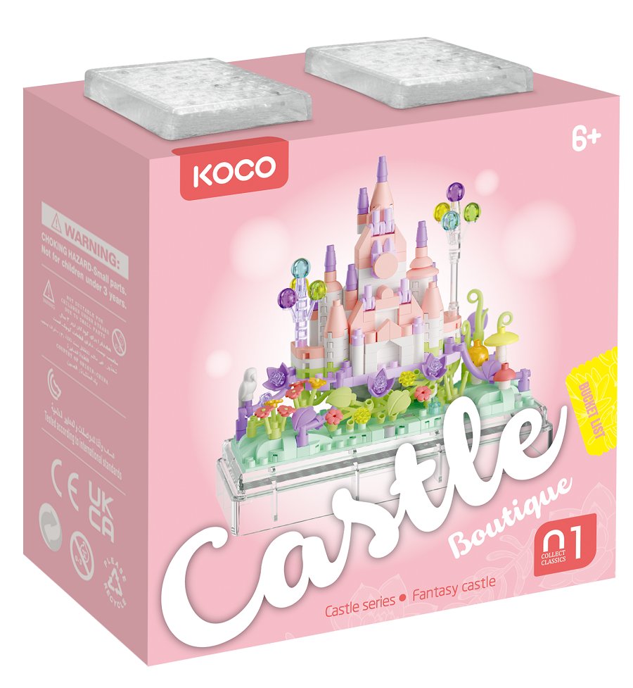 KOCO Klocki Bajkowy zamek 414 elementów