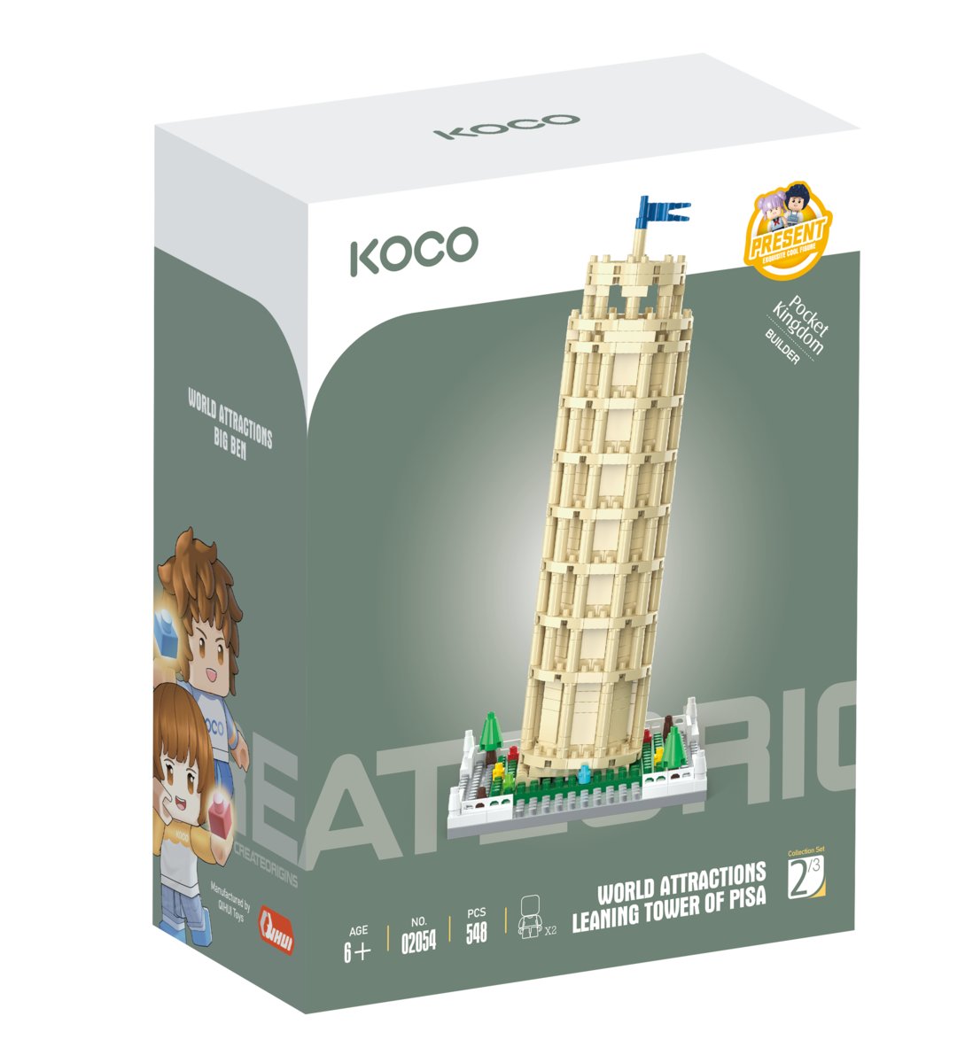 KOCO Klocki Wieża w Pizie 548 elementów