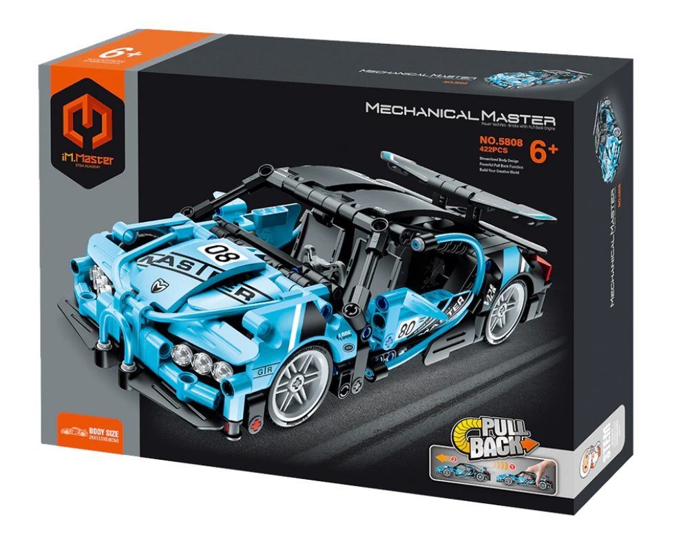 iM.Master Klocki super auto niebieskie 422 elementy