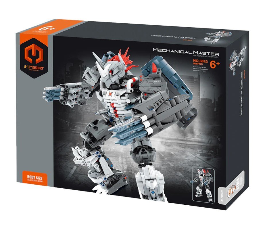 iM.Master Klocki Mecha wojownik srebrny 965 elementów