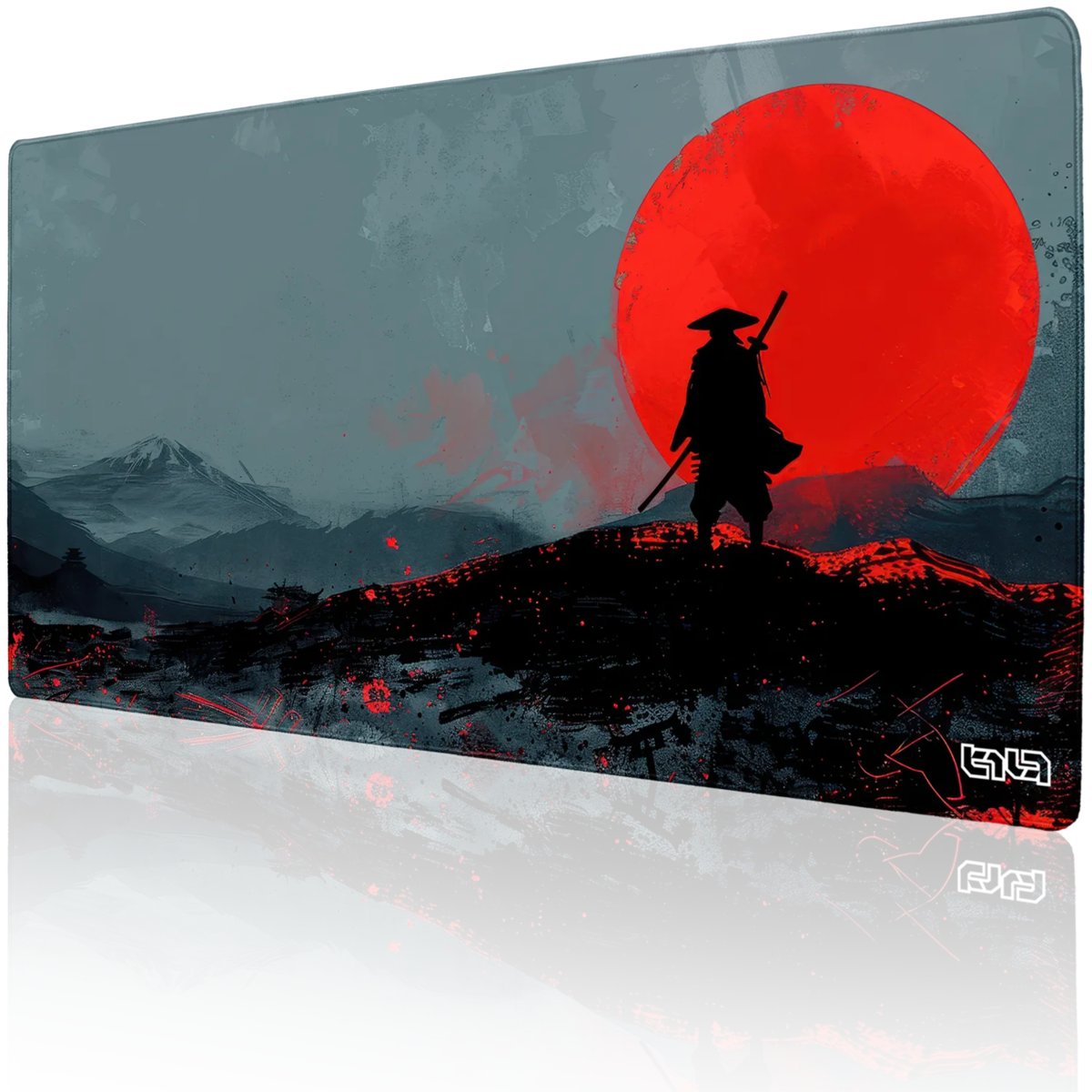 PODKŁADKA POD MYSZ MYSZKĘ Grey Samurai 100x50 TILT Duża Wodoodporna