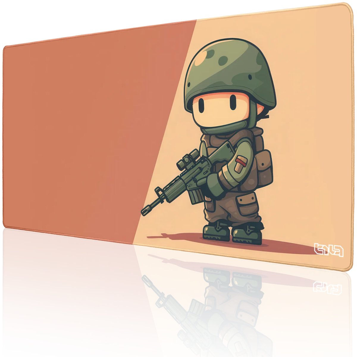 PODKŁADKA POD MYSZKĘ XXL Chibi Żołnierz 100x50 TILT Gamingowa Duża XL XXL