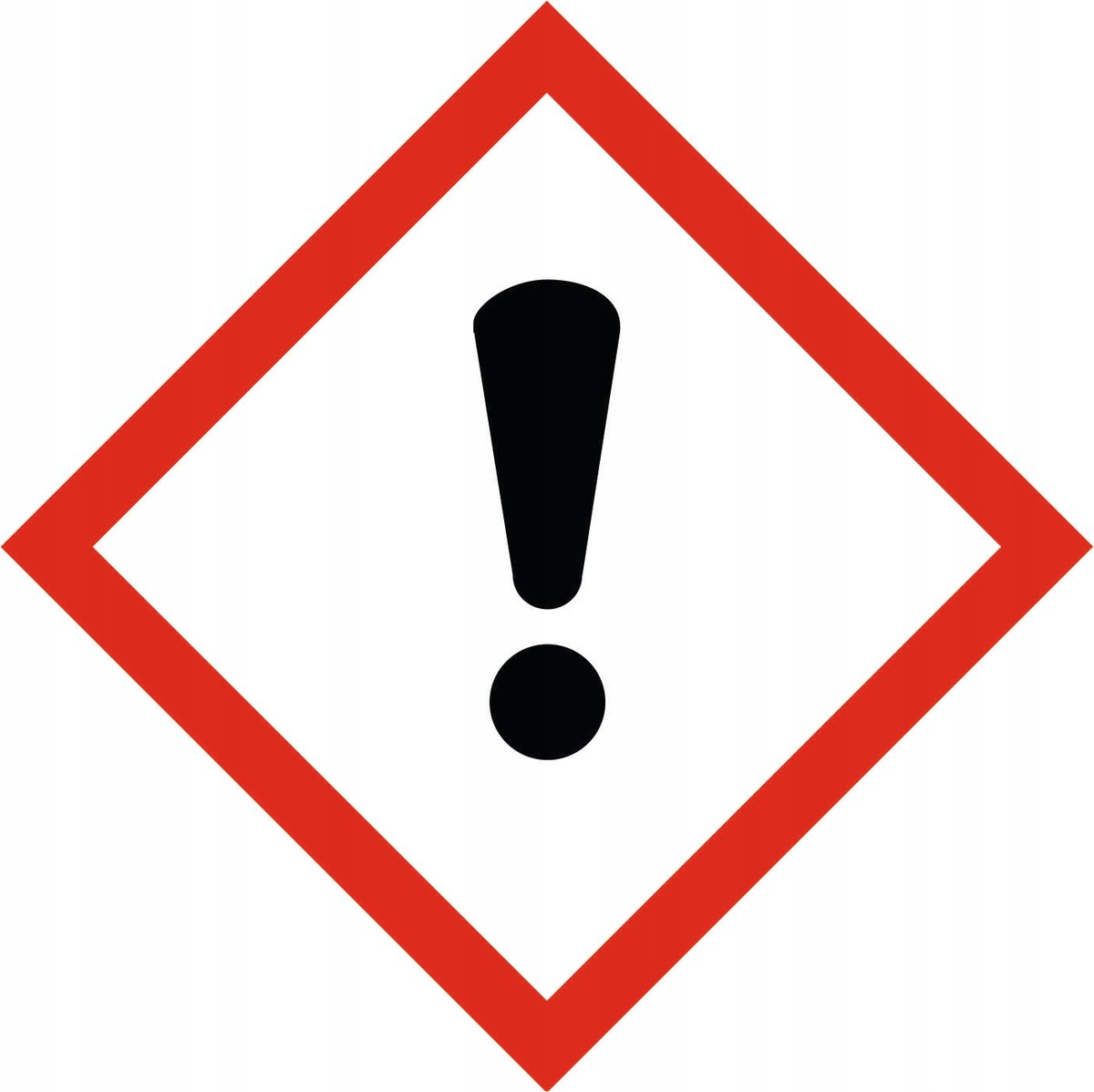 Naklejka GHS Produkt zagrażający zdrowiu 10x10cm