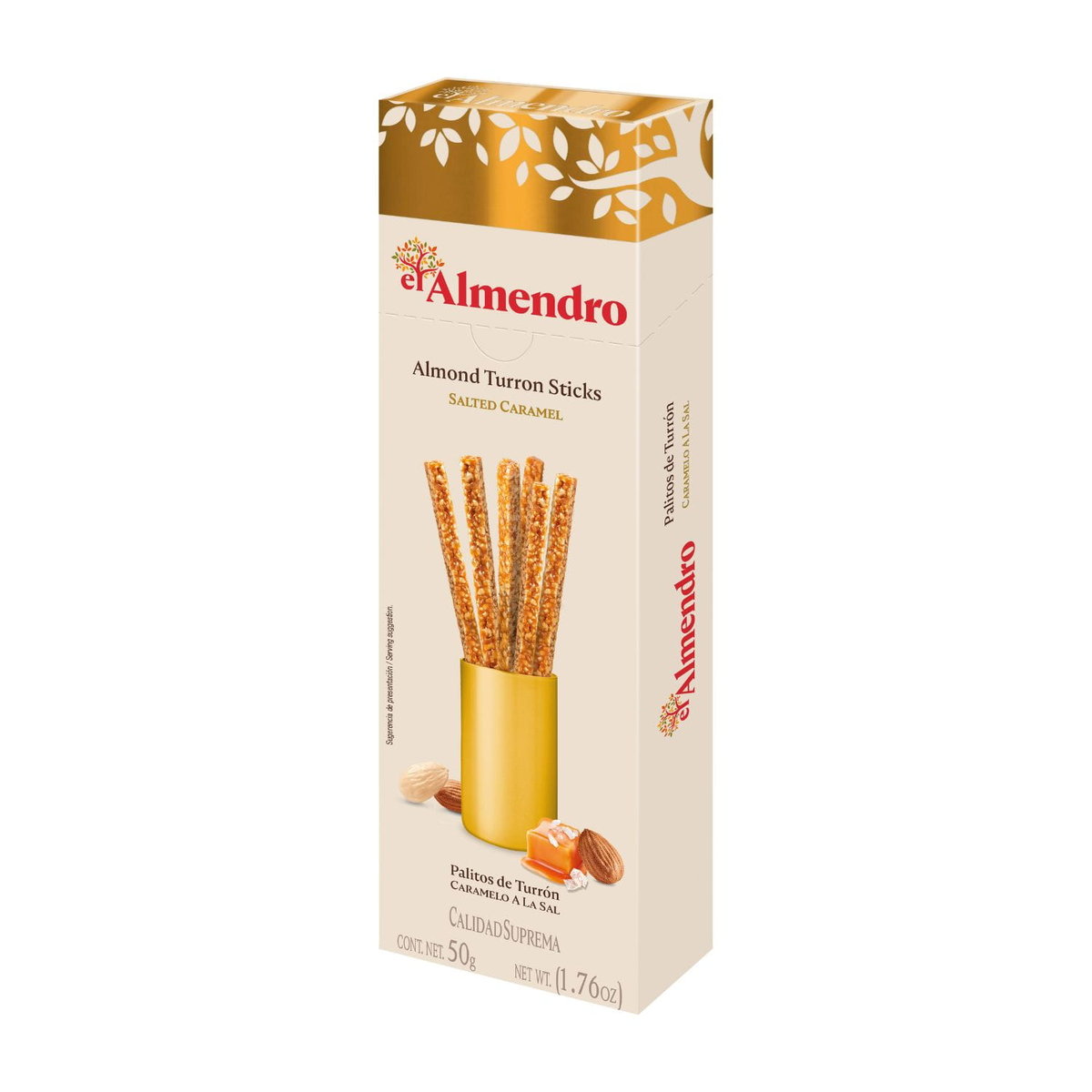 Turron - Paluszki Nugatowe Słony Karmel 50g