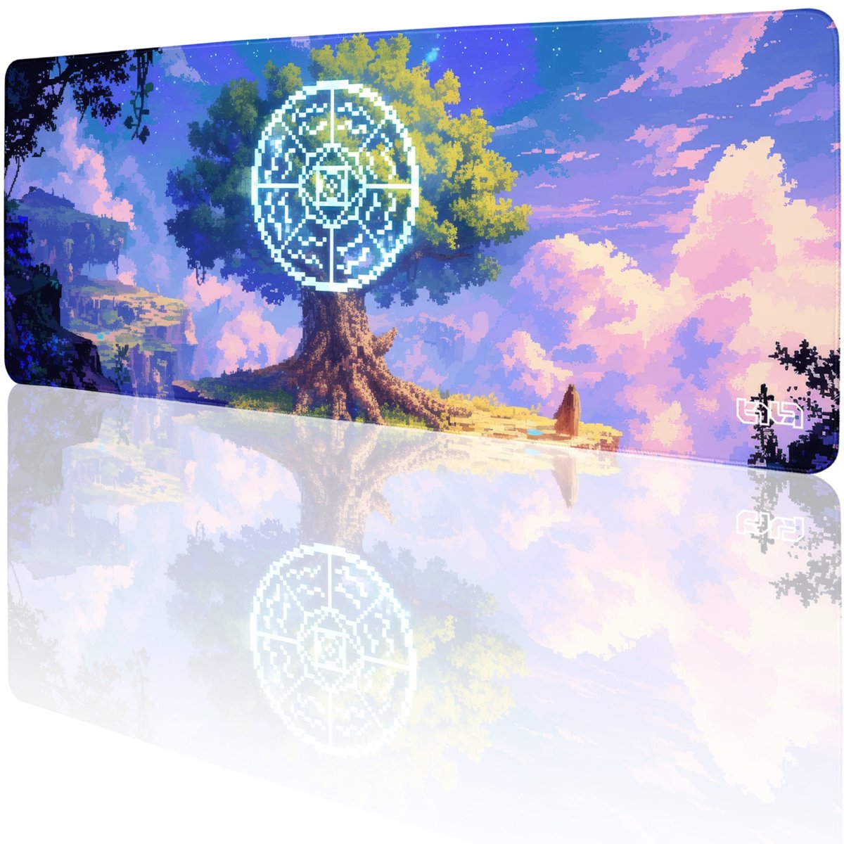 PODKŁADKA GAMINGOWA Runiczne Drzewo 80x30 TILT Wytrzymała Duża Na biurko