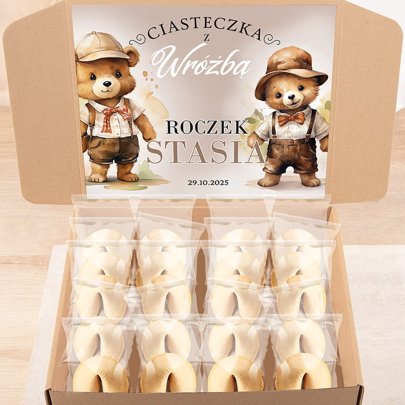 Zestaw Ciasteczek z Wróżbą na Roczek Dziecka