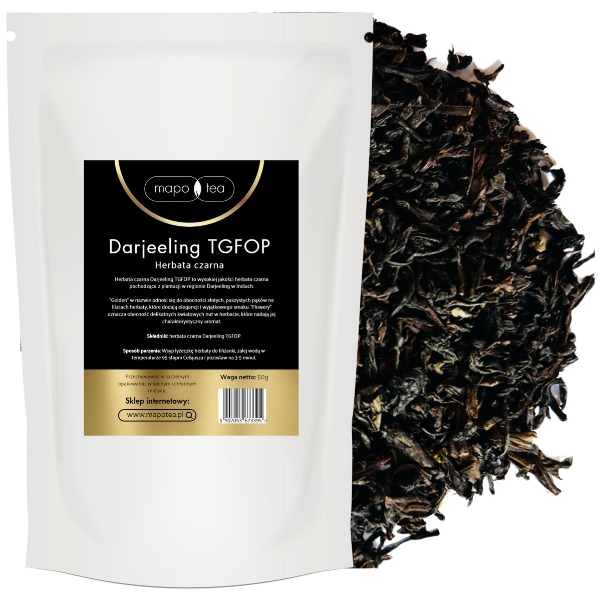 Herbata Czarna Liściasta DARJEELING TGFOP 50G PREMIUM Czysta Wysoka Jakość