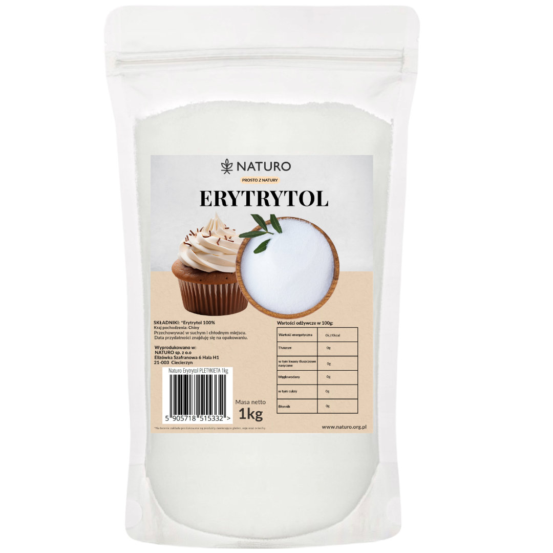 Erytrytol Erytrol Słodzik Zero Kalorii Naturalny FIT 1kg / Naturo