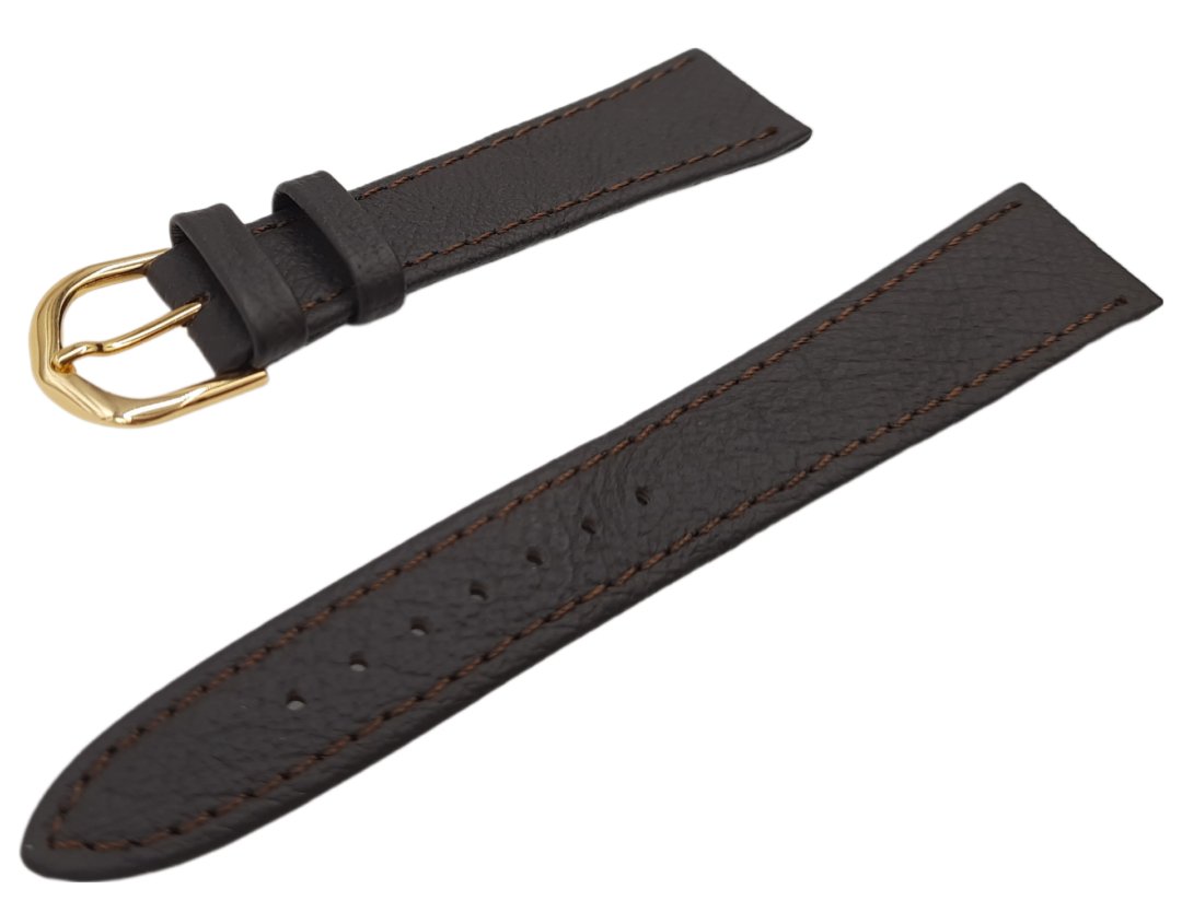 Pasek do zegarka elegancki 18 mm sztuczna skóra skórzany