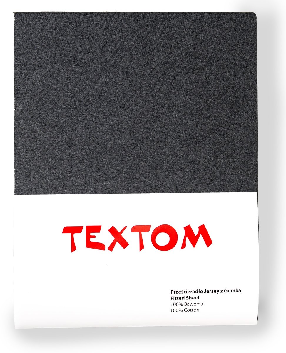 PRZEŚCIERADŁO JERSEY 180x200 BAWEŁNA GRUBE DUŻA ZAKŁADKA 30cm CIEMNE