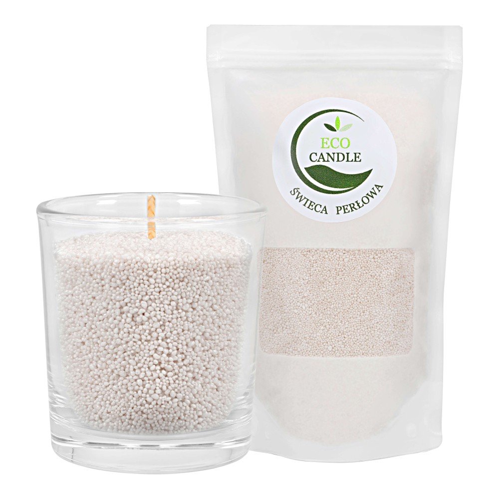 EcoCandle Świeca Perłowa brąz kakaowy 300g