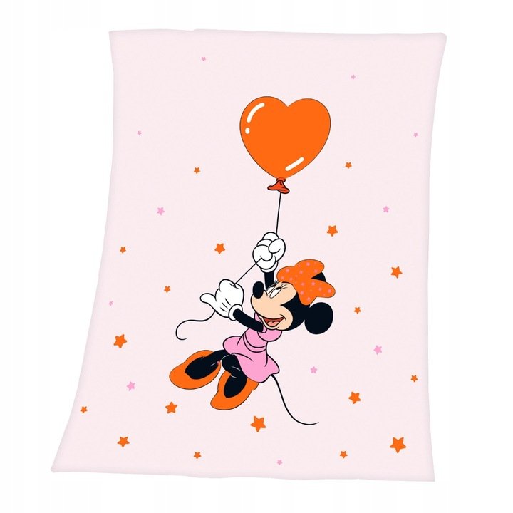 MYSZKA MINNIE DISNEY Duży koc polarowy ciepły pled dla dziewczynki Miki