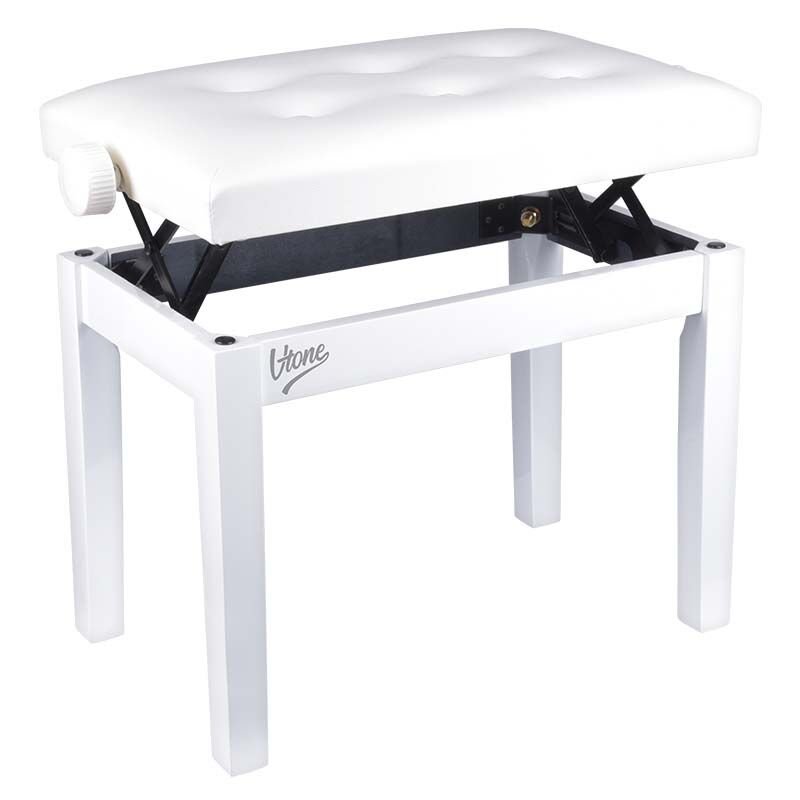 V-TONE ŁAWA 1 WH ława do pianina fortepianu BIAŁA
