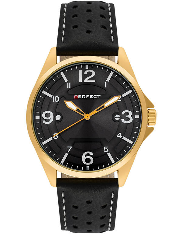 Zegarek Perfect W120-04 męski perforowany pasek