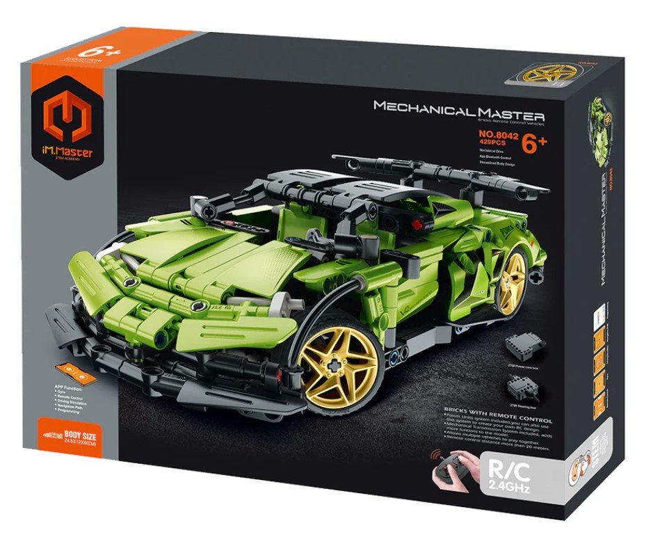 iM.Master Klocki RC wyścigówka lime 429 elementów