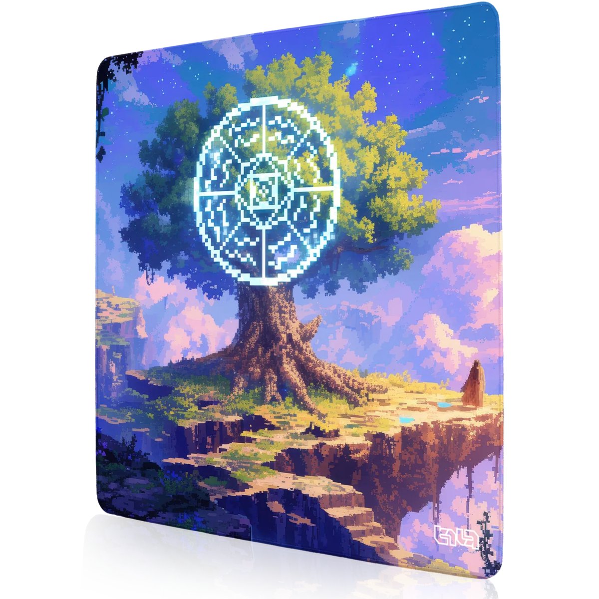 PODKŁADKA GAMINGOWA Runiczne Drzewo 50x50 TILT Gamingowa Wodoodporna