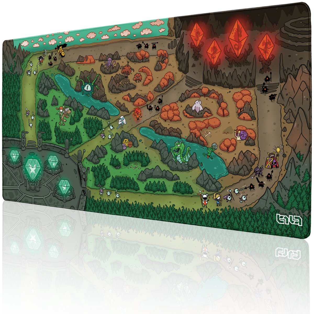 DUŻA PODKŁADKA POD MYSZKĘ Kreskówkowa MOBA 100x50 TILT XXL Duża Wytrzymała