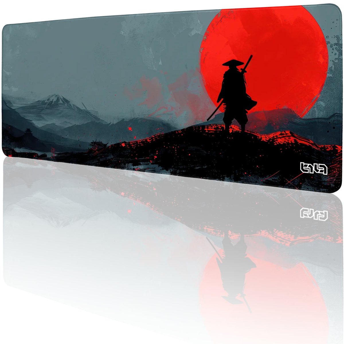 PODKŁADKA POD KLAWIATURĘ Grey Samurai 80x30 TILT Duża Na biurko