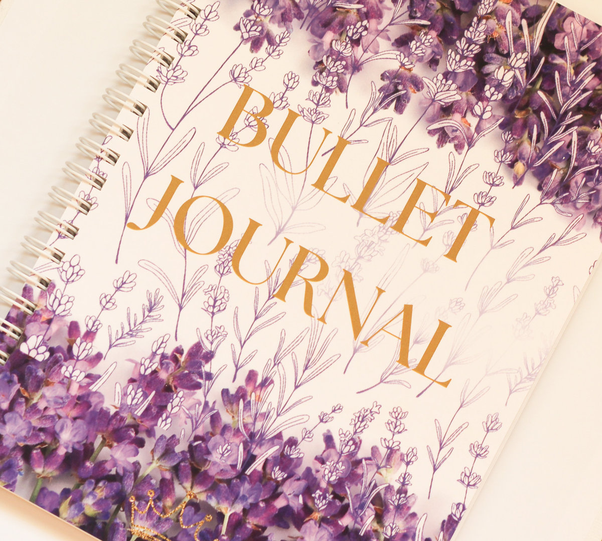 NOTES PLANER BULLET JOURNAL SPIRALA A5 PREZENT PRAKTYCZNY ELEGANCKI LAWENDA