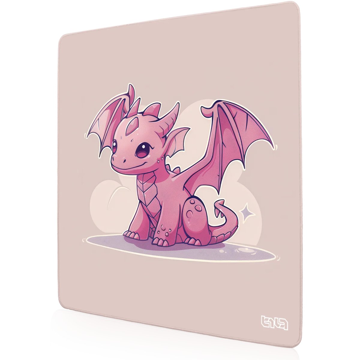 DUŻA PODKŁADKA POD MYSZKĘ Chibi Smoczek 30x30 TILT Gamingowa Wodoodporna