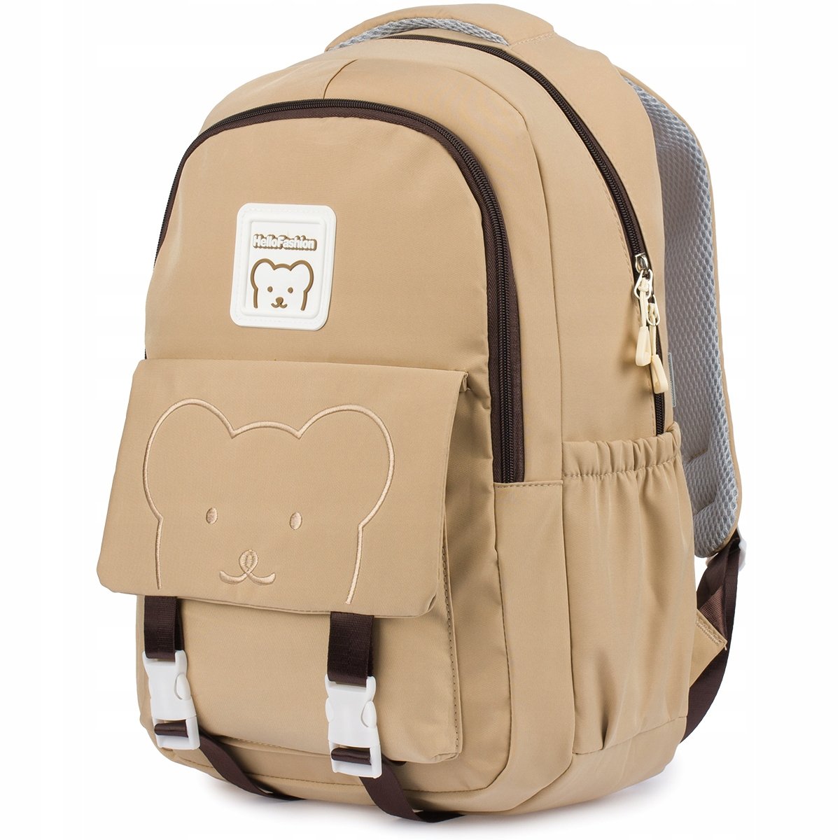 Plecak Damski Wielofunkcyjny Podróżny Bagaż Duży Do Samolotu Pojemny Beżowy