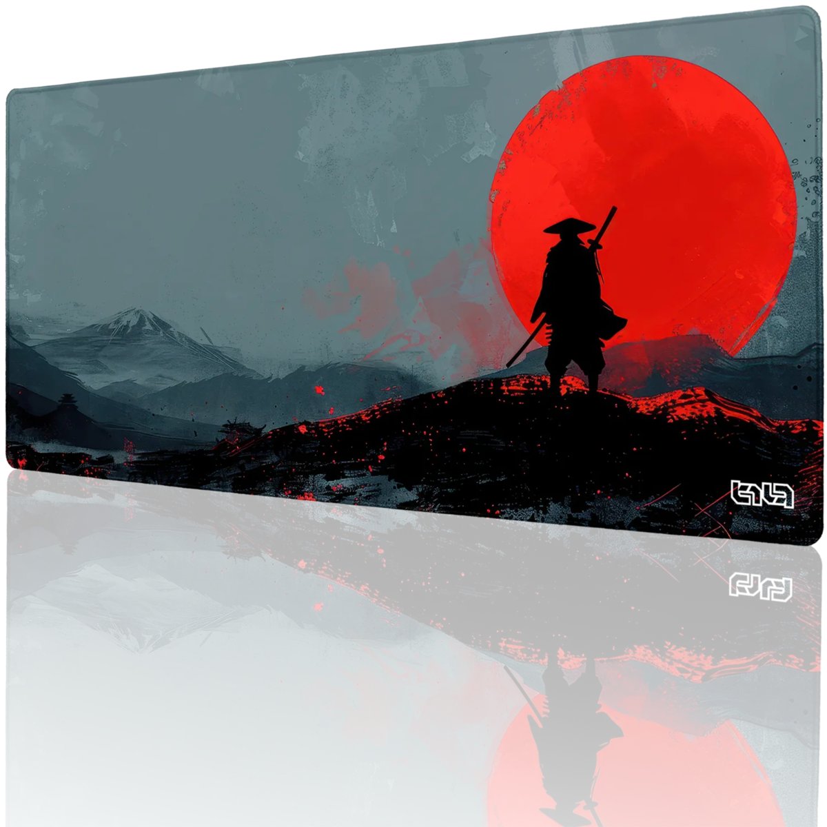 PODKŁADKA GAMINGOWA Grey Samurai 90x40 TILT Wytrzymała XXL XL