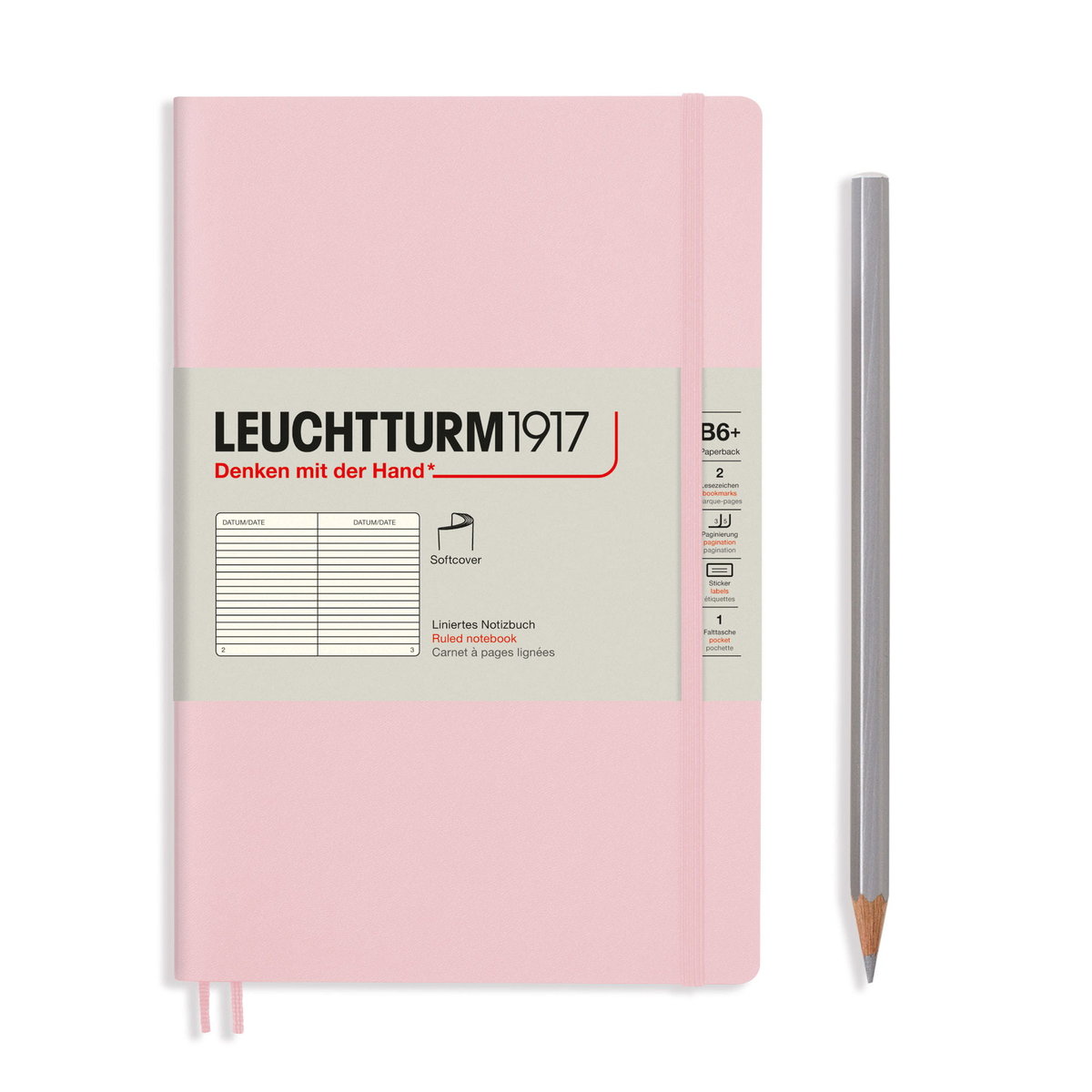 Notatnik Leuchtturm1917 Paperback B6+, Linie, Powder