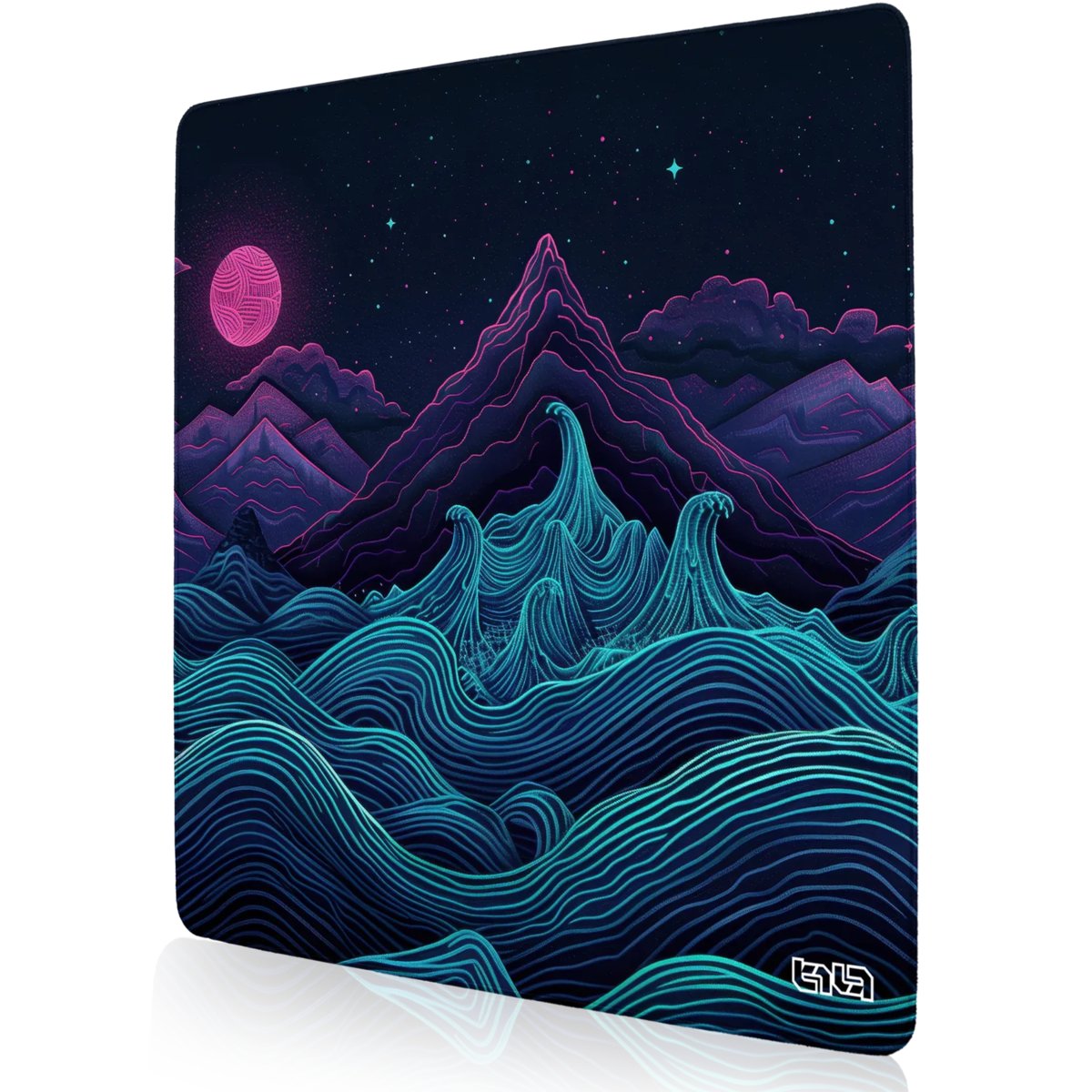 DUŻA PODKŁADKA POD MYSZKĘ Retrowave Mountains 30x30 TILT Dla gracza