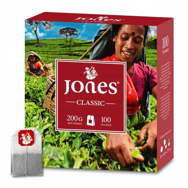 Jones EX100 herbata czarna ekspresowa 100 torebek