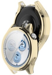 Bizon Etui z osłoną ekranu Case Watch Felipe do Huawei Watch GT 5 46 mm, złote