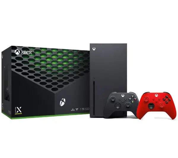 Xbox Series X 1TB z napędem + Dodatkowy Pad Czerwony