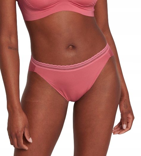 Bezszwowe figi MAJTKI damskie różowe SLOGGI Body Adapt twist High leg XS