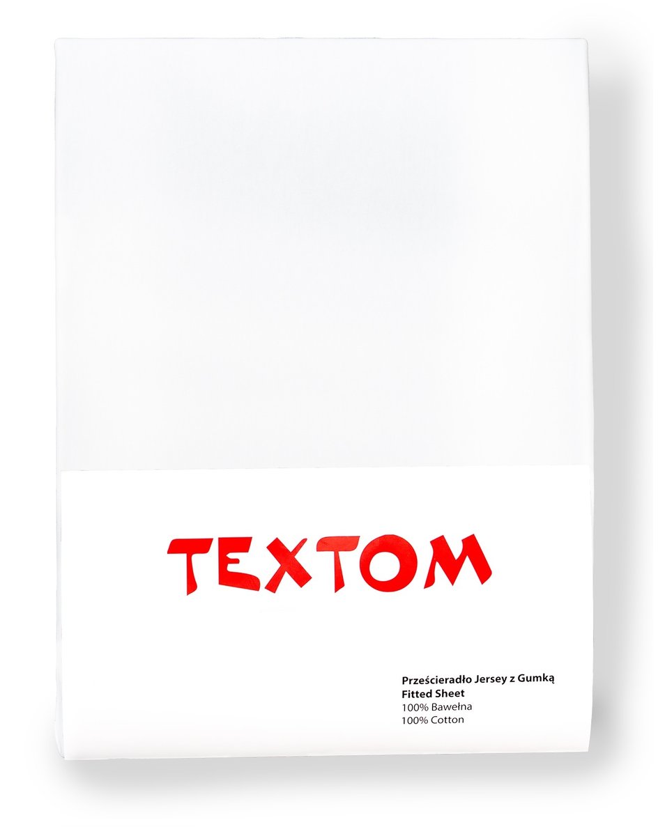 PRZEŚCIERADŁO Z GUMKĄ 180x200 BAWEŁNIANE BIAŁE NA WYSOKI MATERAC PREMIUM
