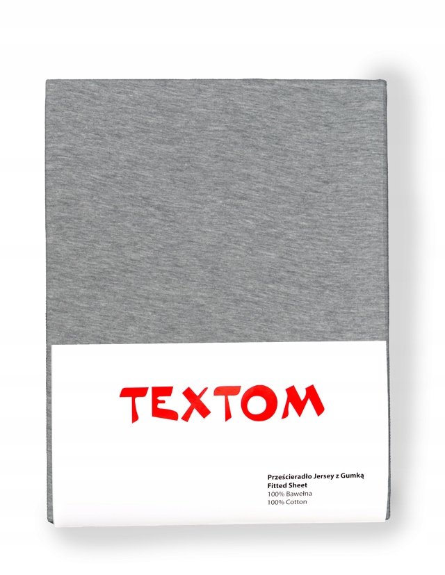 PRZEŚCIERADŁO 180x200+30cm Z GUMKĄ JERSEY 100% BAWEŁNA DUŻA ZAKŁADKA SZARE