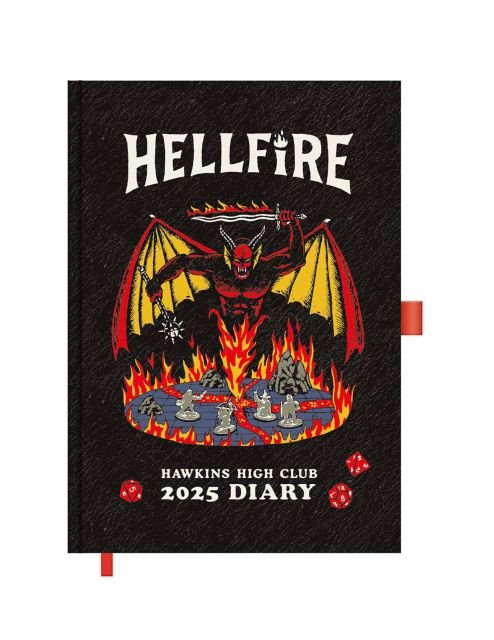 Stranger Things Hellfire Club kalendarz książkowy A5 2025