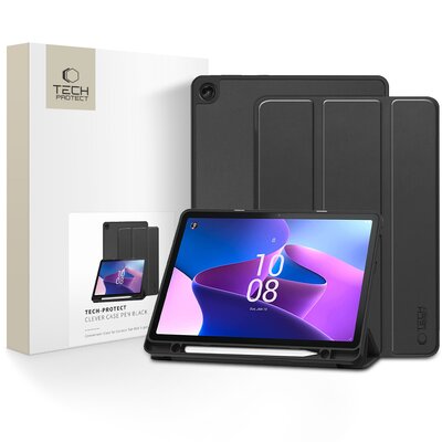Etui na Lenovo Tab M10 10.1 (3 gen) TB-328 TECH-PROTECT Clever Case Pen Czarny ETUI LENOVO M10 3RD GEN