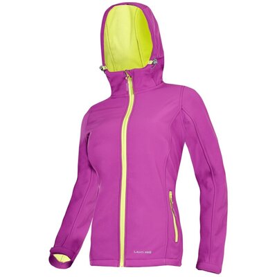 LAHTI PRO KURTKA SOFT-SHELL Z KAPTUREM FIOLETOWO-ZIEL. DAMSKA XL