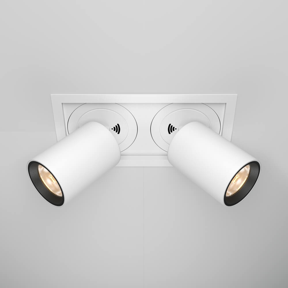 Regulowana lampa sufitowa Hidden DL095-02-10W3K-W Maytoni LED 20W 3000K biała